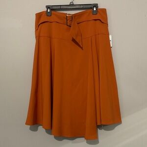 Elegant Orange Women's Skirt